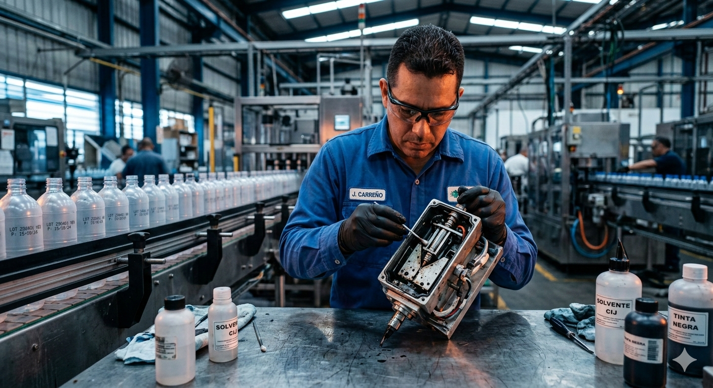 Guía Maestra: Mantenimiento de Codificador CIJ Paso a Paso